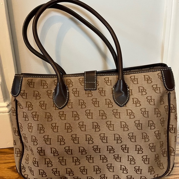 Dooney & Bourke Signature Canvas Satchel, Excellent - Picture 3 of 16